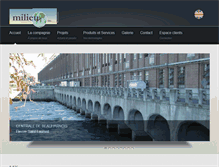 Tablet Screenshot of milieuinc.com